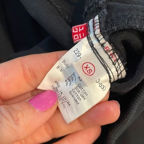 Uniqlo jeggings xs skinny pants black - Picture 3 of 5